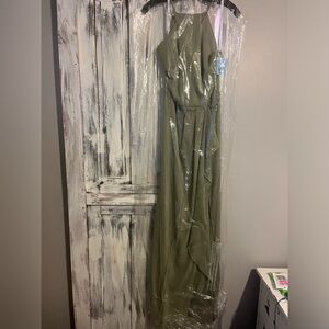 David’s Bridal Eucalyptus bridesmaid dress Bridal size 12